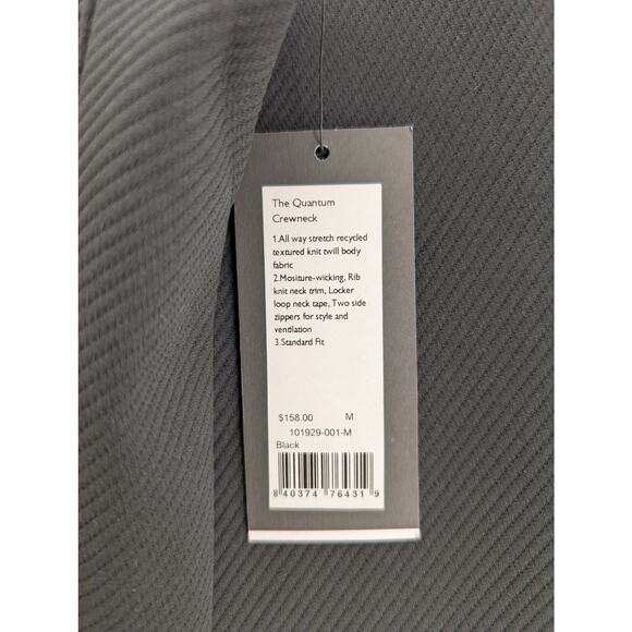 NWT Rhone Quantum Crew Neck in Black size Medium - Picture 7 of 8